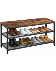 Szafka na buty z siedziskiem w stylu loft - Kajsak w sklepie Edinos.pl