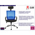 Ergonomiczny fotel biurowy Trexol niebieski