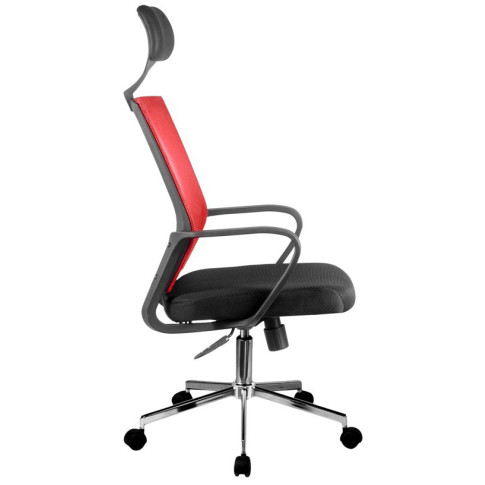 Czerwony ergonomiczny fotel biurowy Trexol