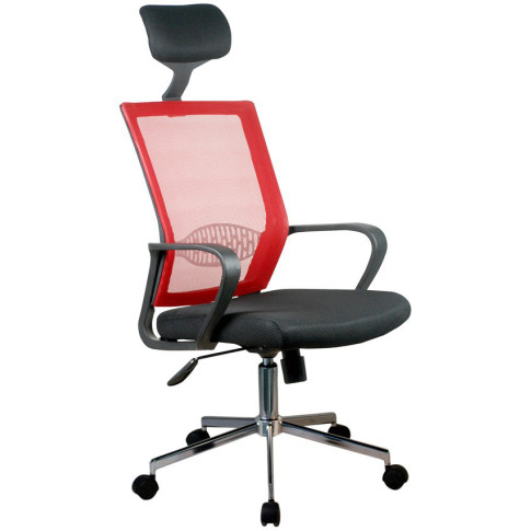 Czerwony fotel biurowy Trexol