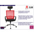 Ergonomiczny fotel biurowy Trexol czerwony