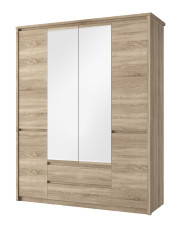 Szafa garderoba z lustrem i szufladami - Sentar 12X