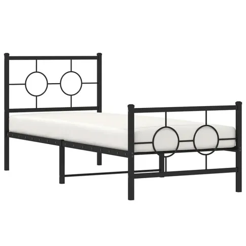 Czarne metalowe łóżko Ripper