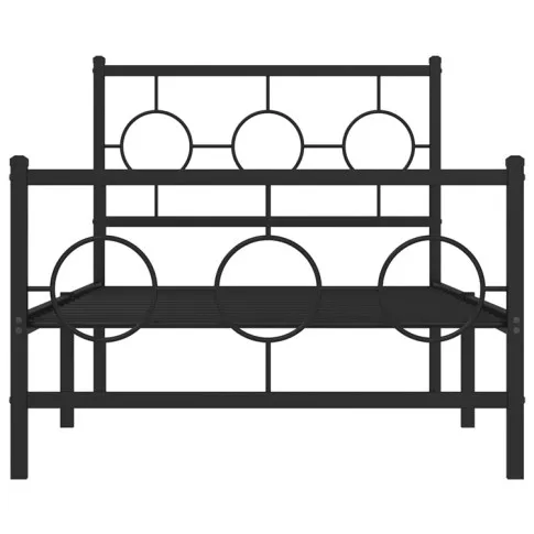 Metalowe czarne łóżko Ripper