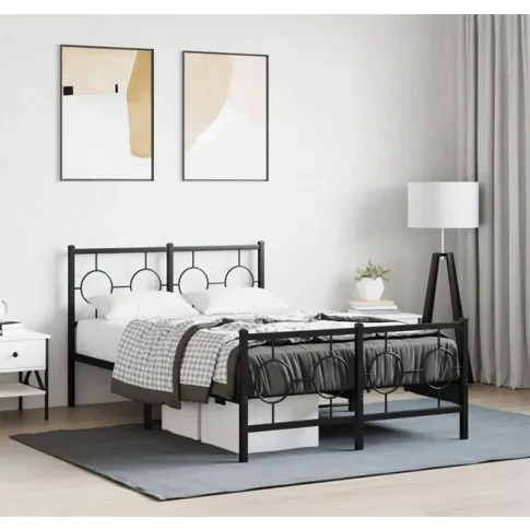 Wnętrze z czarnym łóżkiem loftowymRipper