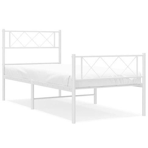 Białe łóżko loftowe Espux