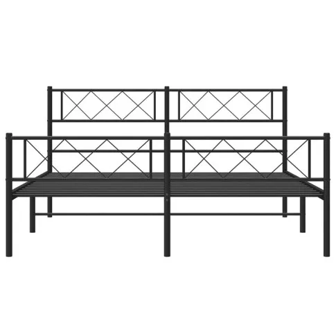 Loftowe czarne łóżko Espux