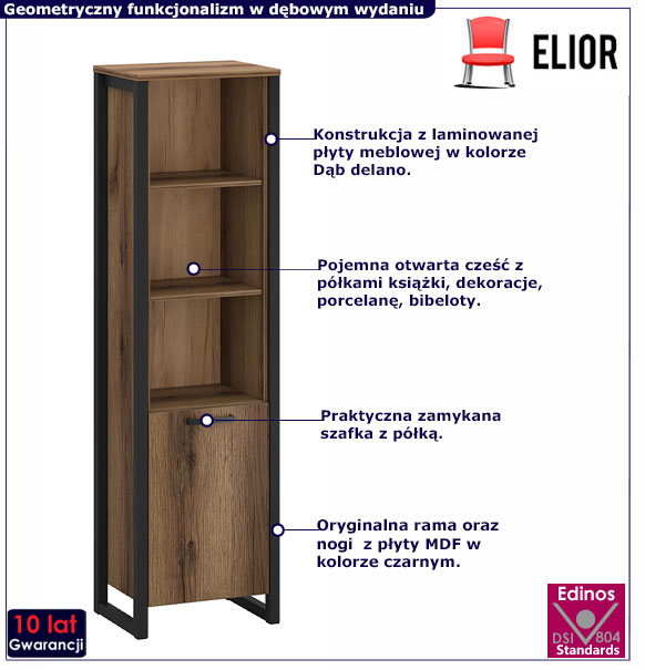 wysoki regał otwarty Krafi 6X