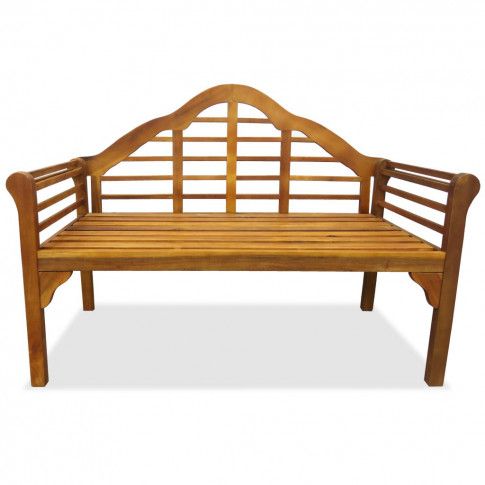 Fotografia Drewniana zewnętrzna ławka ogrodowa Royale - brązowa z kategorii Meble ogrodowe
