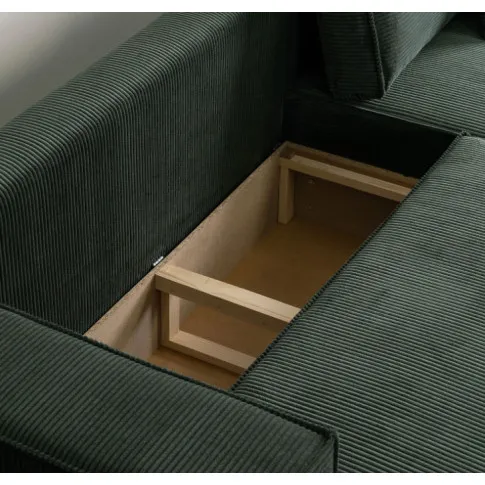 Nowoczesny narożnik tapicerowany sztruksem Remida