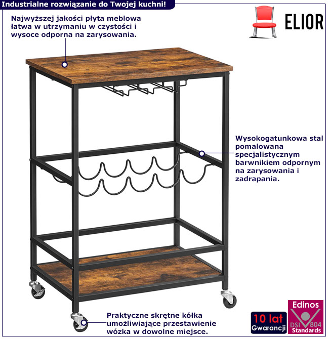 Wózek kuchenny industrialny Majra