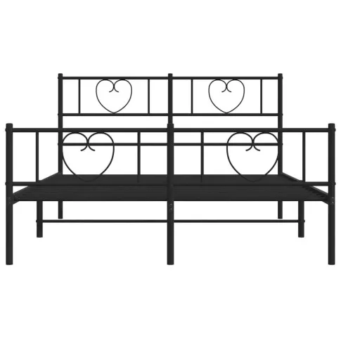 Czarne łózko Edelis