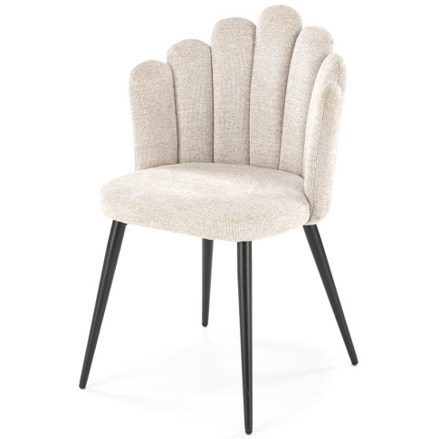 beżowe tapicerowane krzesło Nison