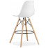 Szczegółowe zdjęcie nr 6 produktu Białe skandynawskie krzesło barowe do wyspy - Fedo 3X
