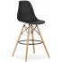 Zdjęcie produktu Czarne skandynawskie barowe krzesło do wyspy - Fedo 3X.