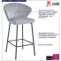 Zdjęcie szare krzesło barowe do wyspy Astrax | Edinos.pl