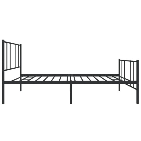 Czarne łóżko z metalu Privex