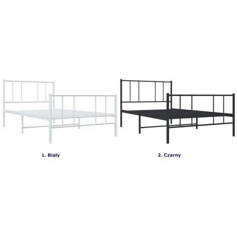 Kolory metalowego łóżka Privax