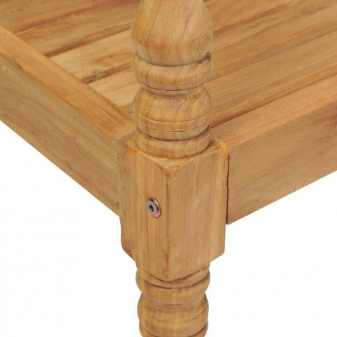 Szczegółowe zdjęcie nr 4 produktu Drewniana ławka ogrodowa Rea - brązowa