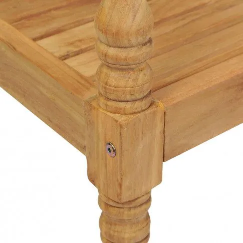 Szczegółowe zdjęcie nr 4 produktu Drewniana ławka ogrodowa Rea 3X - brązowa