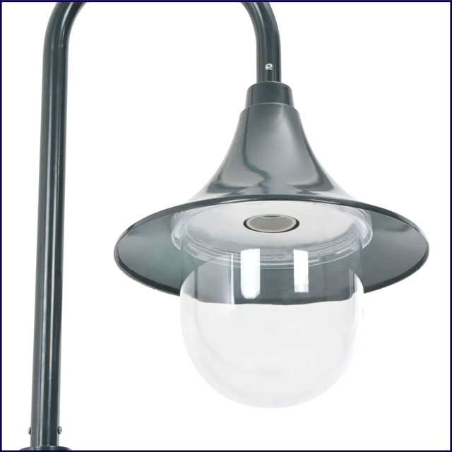 Zielona lampa ogrodowa niska słupek A464-Agita