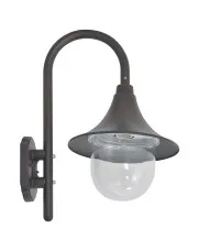 Brązowa zewnętrzna lampa ogrodowa ścienna - A465-Gida w sklepie Edinos.pl