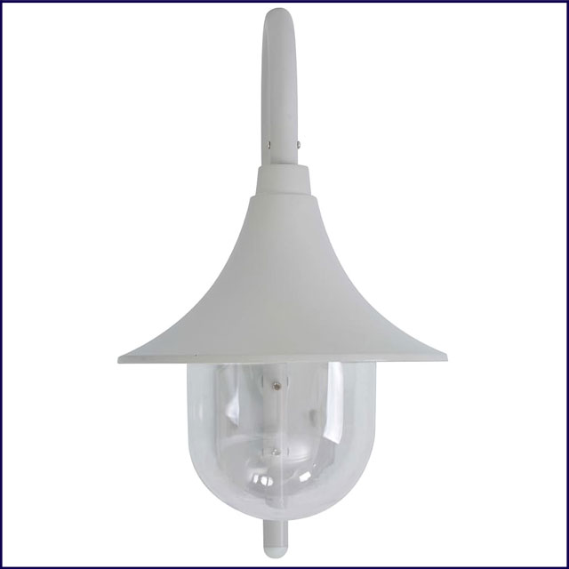 Biały kinkiet ogrodowy zewnętrzny A465-Agita