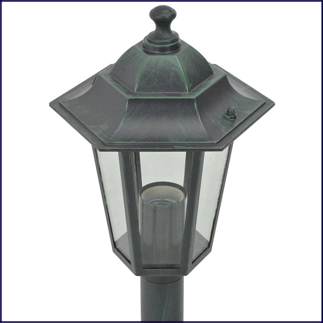 Zestaw 6 zielonych lamp ogrodowych A467-Nefa
