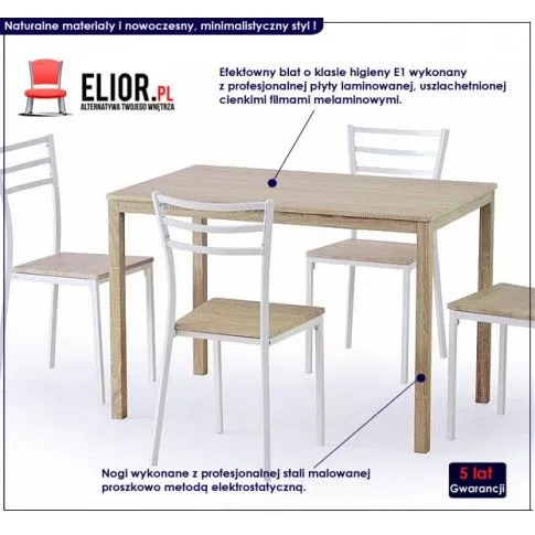 Fotografia Stół z krzesłami Kangos z kategorii Stoły