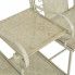 Szczegółowe zdjęcie nr 7 produktu Metalowa ławka ogrodowa ze stolikiem Gamma 2X - biała