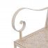 Szczegółowe zdjęcie nr 4 produktu Metalowa ławka ogrodowa Baldar - biała