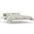 Białe łóżko małżeńskie Tolimea