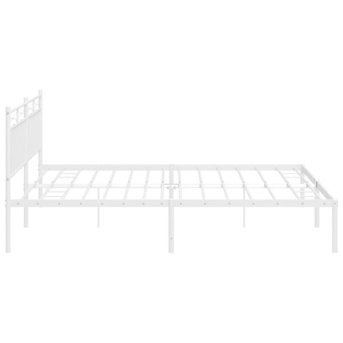 Białe metalowe łóżko industrialne Envilo