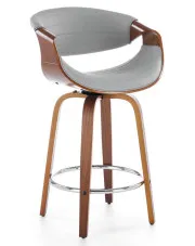 Hoker w stylu modern retro orzech + popielaty - Sted w sklepie Edinos.pl