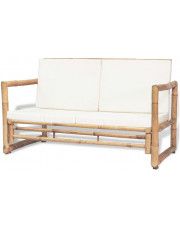 Bambusowa sofa ogrodowa Belta - brązowa w sklepie Edinos.pl