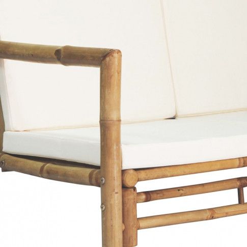 Szczegółowe zdjęcie nr 5 produktu Bambusowa sofa ogrodowa Belta - brązowa