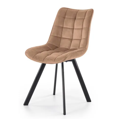 Beżowe krzesło tapicerowane Winston