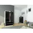 Wizualizacja szafy Frowik 4X biały czarny