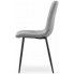 Metalowe krzesło tapicerowane welurem Saba 4X