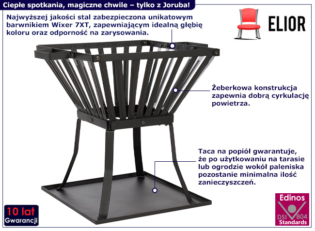 Palenisko ogrodowe z tacą ba popiół Iviox