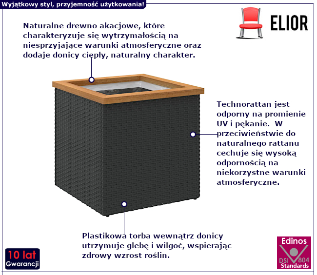 Donica na kwiaty Clarke
