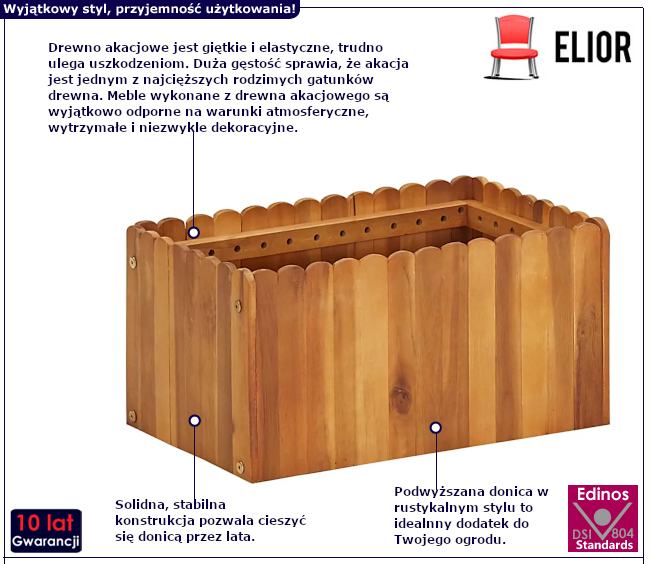 Donica ogrodowa Teki 5X