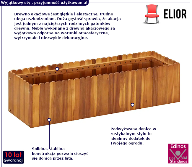 Donica ogrodowa Teki 3X