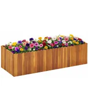 Donica ogrodowa z drewna akacjowego - Teki 3X w sklepie Edinos.pl