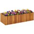 Podłużna donica ogrodowa z drewna akacjowego Teki 3X