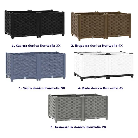 Kolory donicy ogrodowej