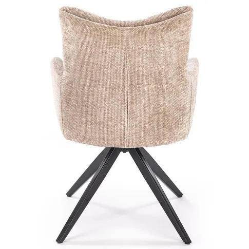 fotel beżowy z obrotowym siedziskiem Toros