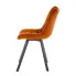 Metalowe pomarańczowe krzesło