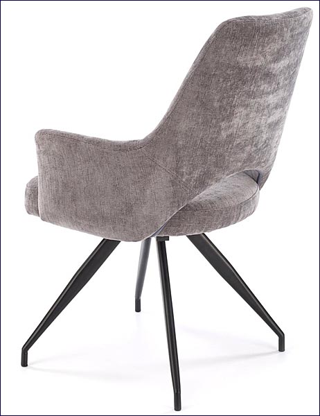 popielate obrotowe krzesło do gabinetu Alesi