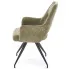 obrotowe metalowe krzesło oliwkowe Nortes